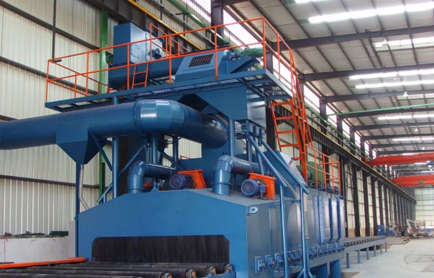Vai trò của máy phun bi trong xử lý bề mặt kết cấu thép