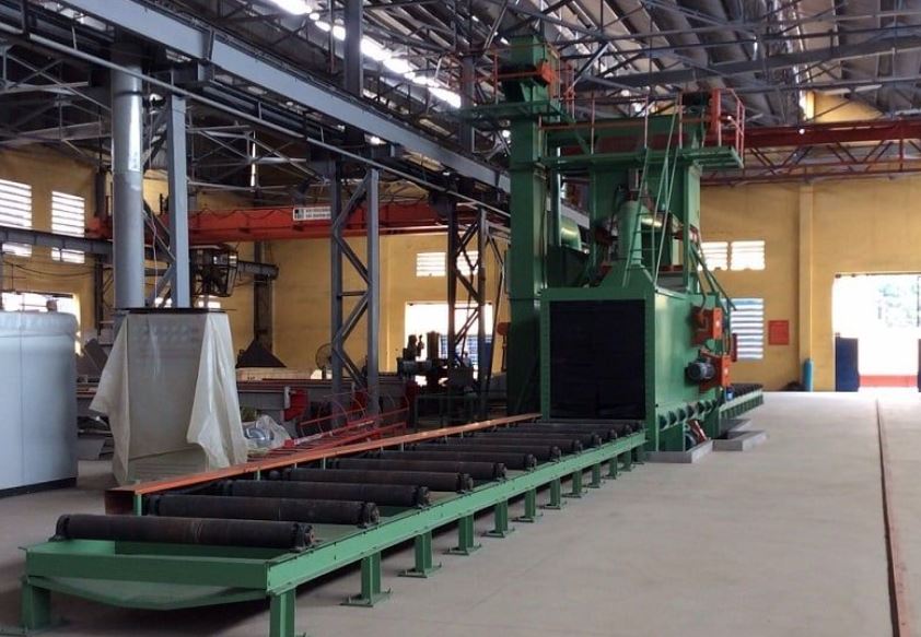 Nguyên lý hoạt động máy phun bi hiệu suất cao
