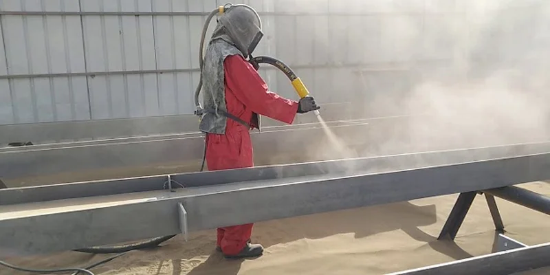 Nguyên lý hoạt động của phun cát áp lực Nguyên lý hoạt động của phun cát áp lực