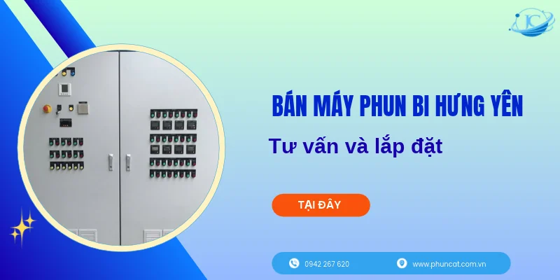 Bán máy phun bi Hưng Yên, tư vấn và lắp đặt