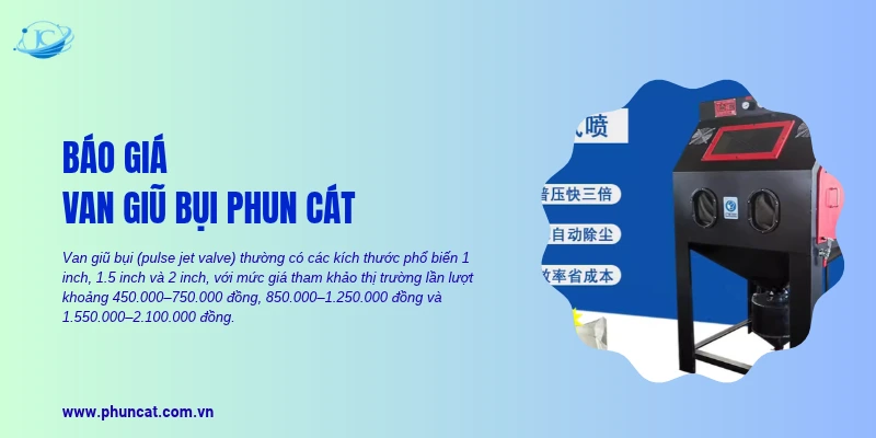 Báo giá van giũ bụi phun cát Báo giá van giũ bụi phun cát