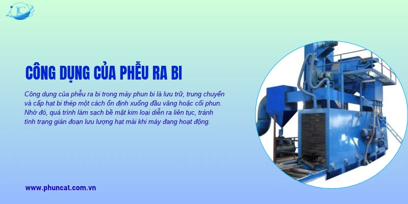 Công dụng của phễu ra bi