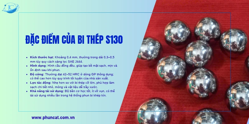 Đặc điểm của bi thép S130