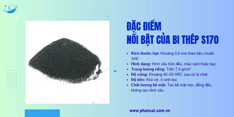 Đặc điểm nổi bật của bi thép S170 Đặc điểm nổi bật của bi thép S170