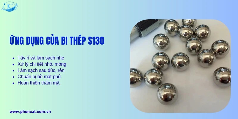 Ứng dụng của bi thép S130