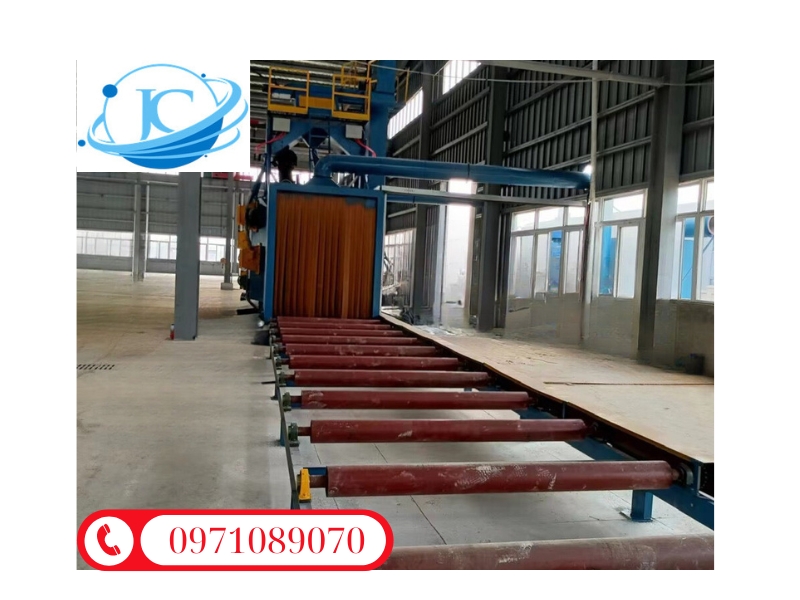 Máy Phun Bi Băng Tải Con Lăn RDH1218