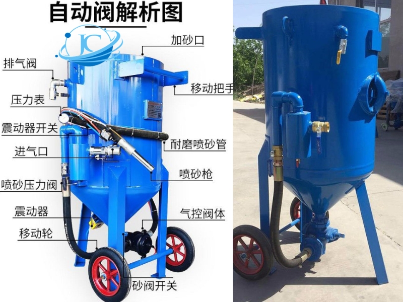 Cối phun cát 100L