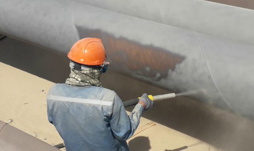 Các bước thi công sơn phun cát