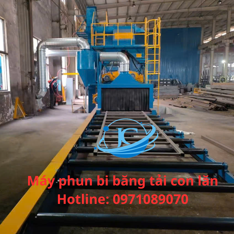 phun bi kết cấu thép