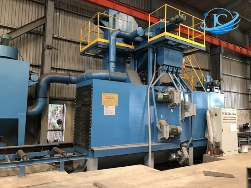 máy phun bi làm sạch thiết bị