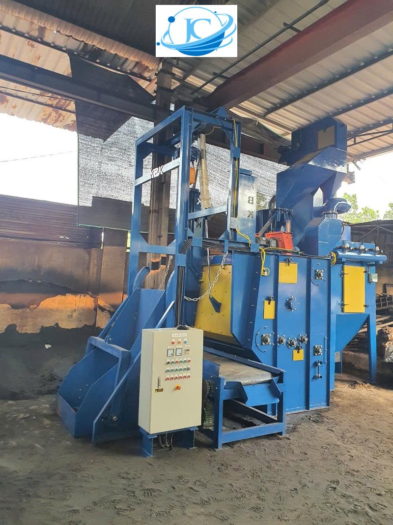máy phun bi làm sạch vật đúc